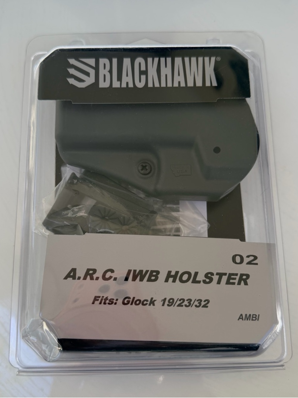 🆕Blackhawk Black A.R.C. IWB Holster